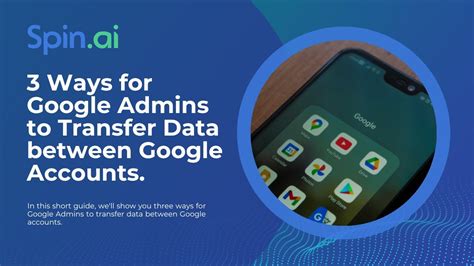 how to import data from one google account to another
