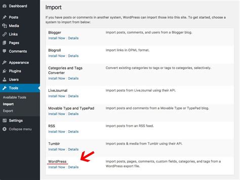 how to import demo content in wordpress