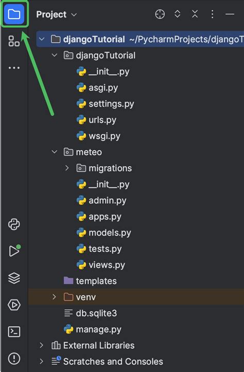 how to import django project in pycharm