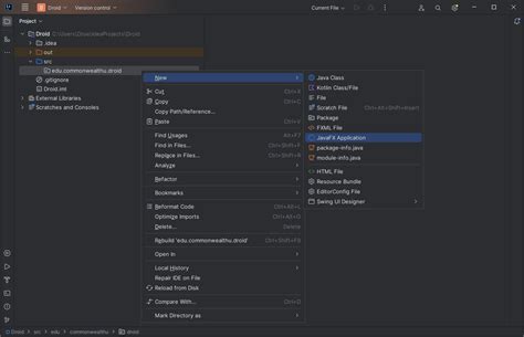 how to import javafx in intellij