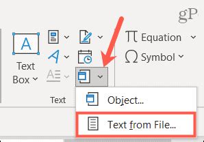 how to include file in word document