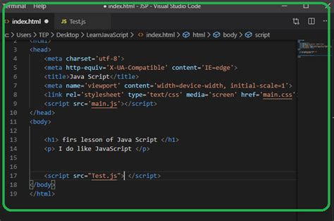 how to include javascript in html page