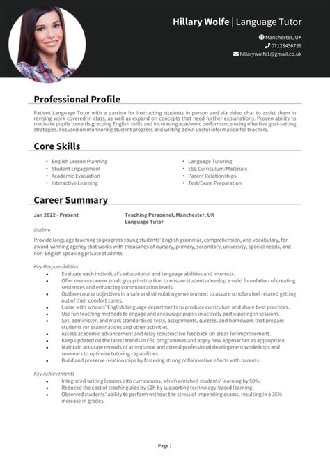 how to include language skills in cv