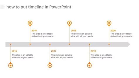 how to include timeline in ppt