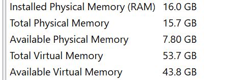 how to increase available physical memory