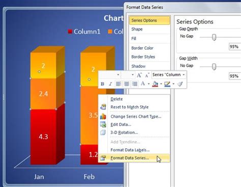 how to increase bar size in powerpoint