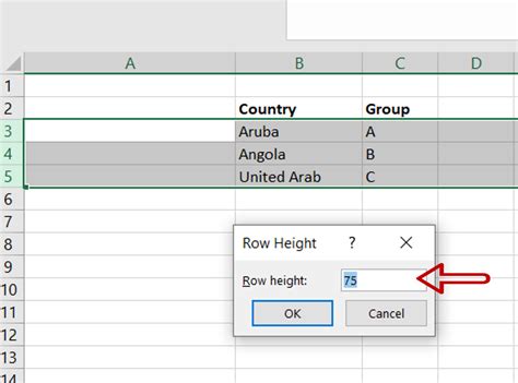 how to increase cell size vertically in excel