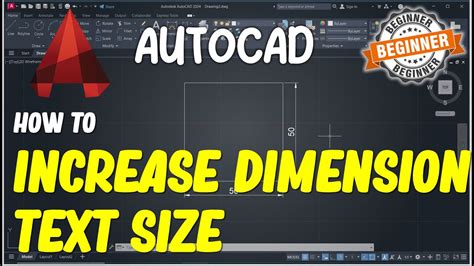 how to increase dimension size in autocad
