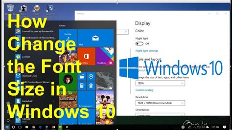 how to increase font size in big computer screen