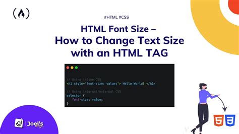 how to increase font size in html