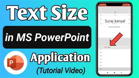 how to increase font size in powerpoint mobile