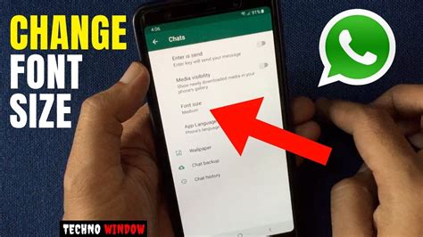 how to increase font size in whatsapp messages android