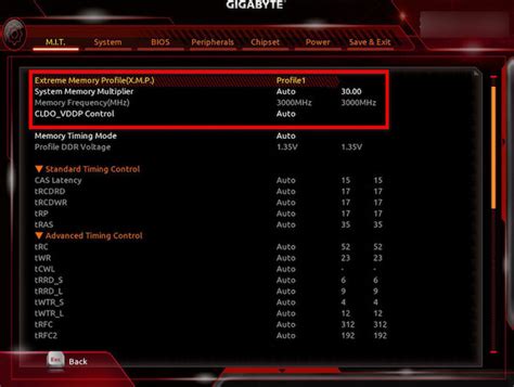 how to increase ram speed in bios gigabyte
