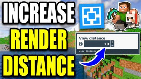 how to increase render distance in minecraft java server