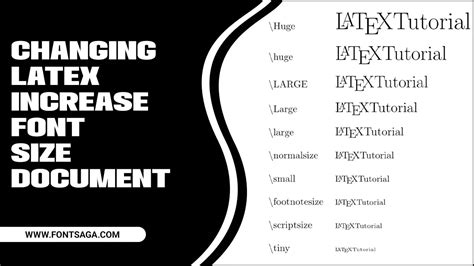 how to increase size of word in latex