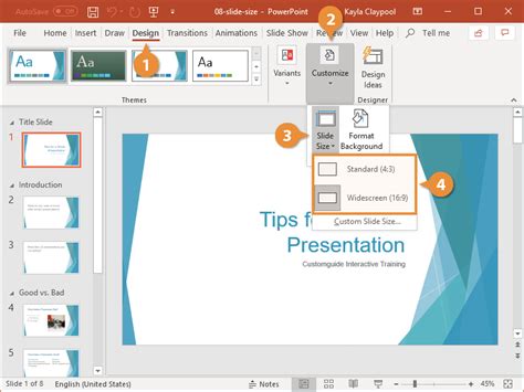 how to increase slide size in ppt