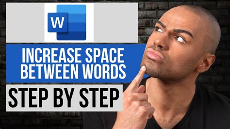 how to increase space between words in word shortcut key