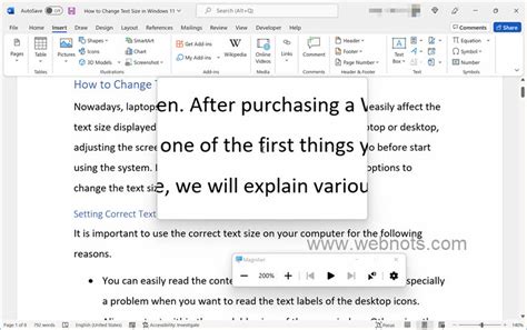 how to increase text area in word
