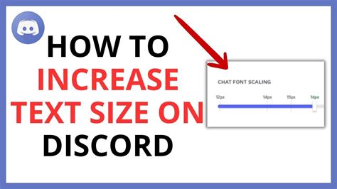 how to increase text size in discord