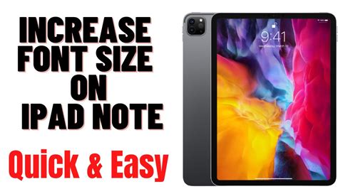 how to increase text size in notes on ipad