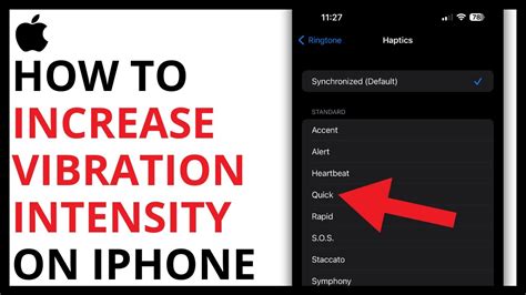 how to increase vibration on iphone