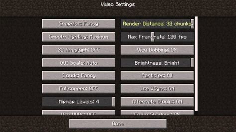 how to increase view distance in minecraft java
