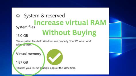 how to increase virtual memory in windows 10 8gb ram