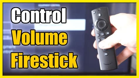 how to increase volume on firestick remote