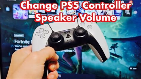 how to increase volume on ps5 controller