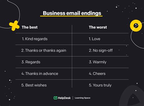 how to informally end an email