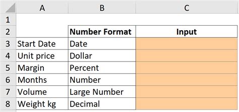 how to input 1 in excel
