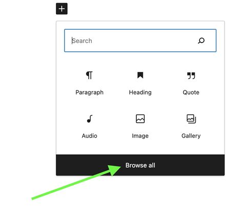 how to insert a block in wordpress