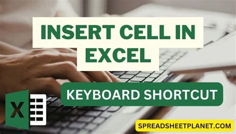 how to insert a cell in excel using keyboard