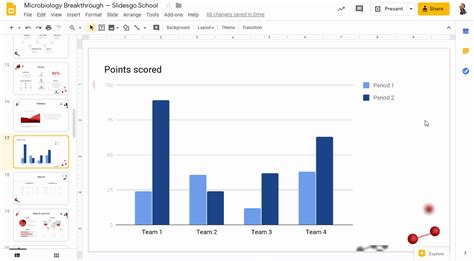 how to insert a chart on google slides