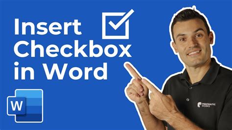how to insert a clickable checkbox in word without developer tab