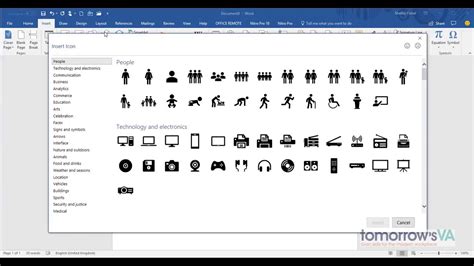 how to insert a document in word as an icon