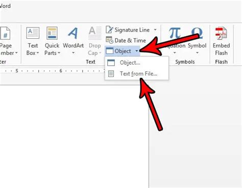 how to insert a file in word online