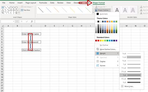 how to insert a line in excel on macbook