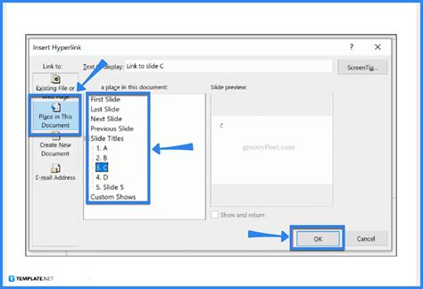 how to insert a live link into powerpoint