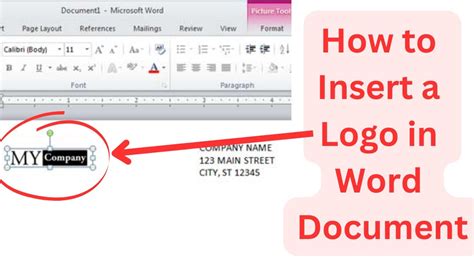 how to insert a logo in a word document