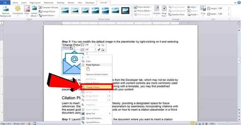 how to insert a placeholder in word