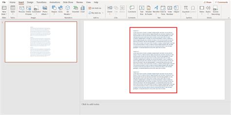 how to insert a powerpoint deck into a word document