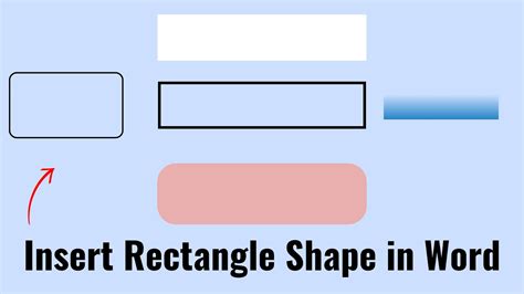 how to insert a rectangle in word