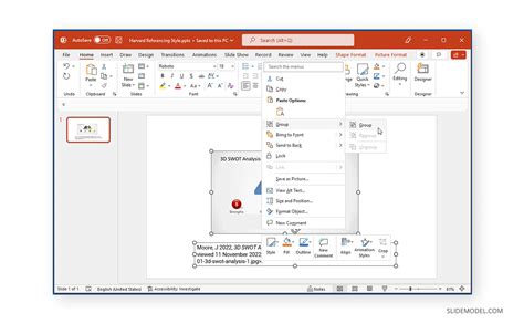 how to insert a reference in powerpoint