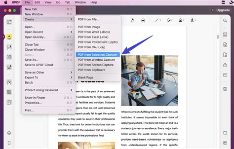 how to insert a snip into pdf