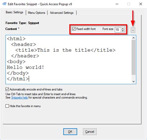 how to insert a snippet in rich text