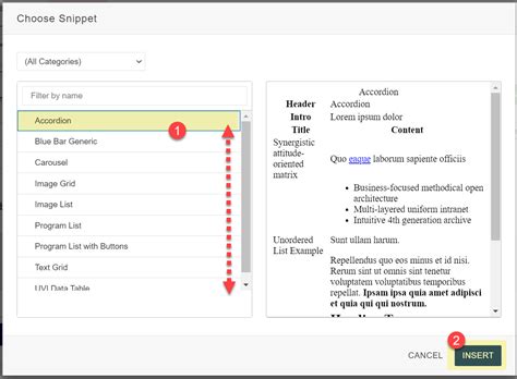 how to insert a snippet into excel