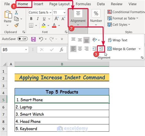 how to insert a tab character in excel cell