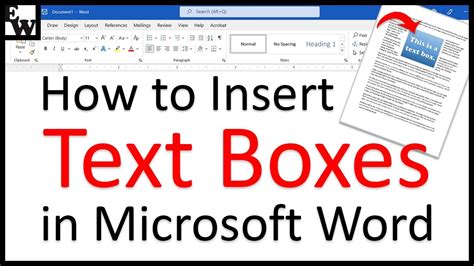 how to insert a text box in a text box