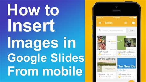 how to insert a video into google slides on phone